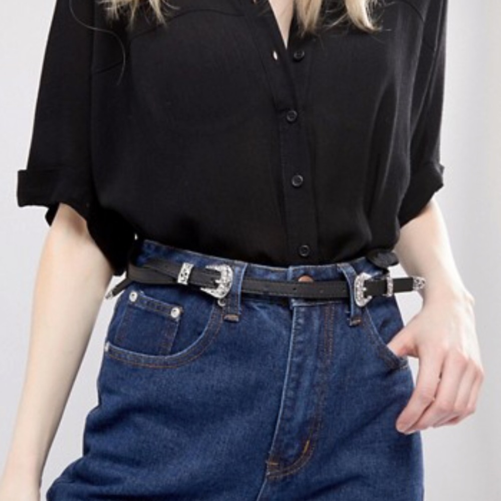 ASOS Double Buckle Western Belt